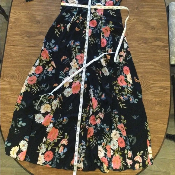 Zara Floral Black Maxi Dress - Picture 15 of 16